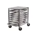 Winco ALRK-15 Front-Loading Aluminum Sheet Pan Rack with Wire Slides - 15 Tier 1 image