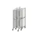 Winco ALZK-20BK 20 Pan Aluminum End Load Nesting Bun / Sheet Pan Rack w/ 3" Bottom Load Slides 2 image