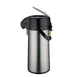 Winco AP-822 2.2 Liter Glass Lined Stainless Steel Airpot with Lever 1 image
