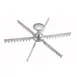 Winco APM-06 6 Cut 10" Pie Marker / Cutter - Cast Aluminum 1 image