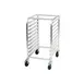 Winco AWRK-10 Aluminum 10 Tier 38-3/4" Welded Bun Pan Rack - Mobile 1 image