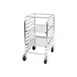 Winco AWRK-10 Aluminum 10 Tier 38-3/4" Welded Bun Pan Rack - Mobile 2 image