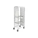 Winco AWRS-20BK Side-Load Sheet Pan Rack with Brakes, 70-1/4" x 29" x 18" - Aluminum / 20-Tier 2 image