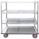 Winholt BNQT-3 Aluminum Queen Mary Banquet Service Cart w/ 3 Shelves 1 image