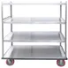 Winholt BNQT-4-SS Stainless Steel Queen Mary Banquet Service Cart w/ 4 Shelves 1 image
