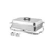 Winco C-4080 Economy 8 Qt. Full Size Stainless Steel Chafer with Folding Frame 2 image