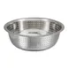 Winco CCOD-11S 5.25 Qt. Stainless Steel Chinese Colander with Small Holes 1 image