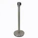 Winco CGS-38S, 35 1/2" Stainless Steel Stanchion Post w/ 68" Retractable Belt 1 image