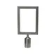 Winco CGSF-12S Steel Sign Frame for CGS-38K Stanchions, Stainless Steel 1 image