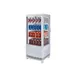 Winco CRD-1 17" Self Service Countertop Refrigerated Beverage Display Case w/ 2 Double Glass Hinged Door, 3 Adjustable Shelves - White 3 image