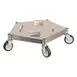 Winco DOL-100 Bar Maid, Keg & Pail Dolly, 400 Lbs. Load Capacity, Transports Most Sizes Of Trash Cans, All Metal Construction, (5) Casters 1 image