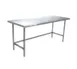 Winholt DTR-3060 60" Open Base Work Table with Side & Rear Crossrails, Flat Top / 16 Gauge Top 1 image