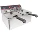 Winco EFT-32 32 lb. Twin Well Electric Countertop Fryer 1 image