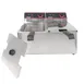 Winco EFT-32 32 lb. Twin Well Electric Countertop Fryer 4 image