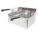 Winco EFT-32 32 lb. Twin Well Electric Countertop Fryer 5 image