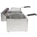 Winco EFT-32 32 lb. Twin Well Electric Countertop Fryer 7 image