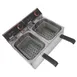 Winco EFT-32 32 lb. Twin Well Electric Countertop Fryer 11 image