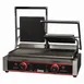 Winco EPG-2 22" Grooved Split-Top Countertop Double Panini Grill - 120v 1 image