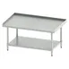 Winco ES-4830 Stainless Steel Equipment Stand, Galvanized Legs & Undershelf - 48"W x 30"D x 24"H 1 image