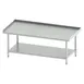 Winco ES-2430 Stainless Steel Equipment Stand, Galvanized Legs & Undershelf - 60"W x 30"D x 24"H 1 image