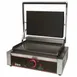 Winco ESG-1 Single Cast Iron Sandwich Press Grill w/ 14" x 9" Smooth Plates, 120V 1 image