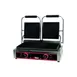 Winco ESG-2 Double Cast Iron Sandwich Press Grill w/ 19" x 9" Smooth Plates, 120V 2 image