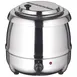 Winco ESW-70 Winco ESW-70 10 qt. Stainless Steel Soup Warmer Set with Adjustable Heat Control 1 image
