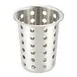 Winco FC-SS Stainless Steel Perforated Flatware Cylinder, 5-1/8"H 2 image