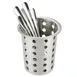 Winco FC-SS Stainless Steel Perforated Flatware Cylinder, 5-1/8"H 6 image
