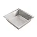 Winco FDS-1010 Stainless Steel Floor Drain Strainer, 10" x 10" x 2 5/8" 1 image