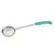 Winco FPP-4  4 oz. One-Piece Perforated Food Portioner, Green Handle 1 image