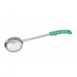 Winco FPS-4 4 oz. One-Piece Solid Food Portioner, Green Handle 1 image