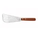 Winco FST-6 6 1/2" Slotted Fish Spatula w/ Wood Handle 1 image