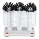 Winco GWB-3 Plastic Base 3 Brush Glass Washer, (4) Suction Feet 1 image