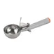 Winco ICOP-8, 4 Oz Deluxe Disher with One-Piece Gray Handle, Size 8, NSF 1 image