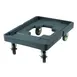 Winco IFT-1D Food Carrier Dolly - Frame Polyethylene, Gray, No Handle, Casters, Cargo Strap - Set 1 image