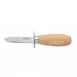 Winco KCL-1 Oyster Clam Knife with 2 3/4" Blade & Wooden Handle 1 image