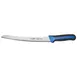 Winco KSTK-91 Sof-Tek 9-1/2" High Carbon German Steel Bread Knife w/ TPR Handle 1 image