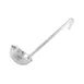 Winco LDI-12 Stainless Steel 12 3/4" Round Bottom 1 Piece 12 oz. Serving Ladle 1 image