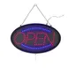 Winco LED-10 Oval LED Open Sign with Dust Cover, Includes Adapter 1 image