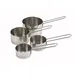 Winco MCP-4P Measuring Cup Set, 4-Piece Stainless Steel 1/4, 1/3, 1/2 & 1 Cup 1 image