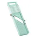 Winco MDL-5P Japanese Mandoline Slicer Set 12-1/3" x 3-3/4" Blade Fine/Medium/Coarse Attachments Plastic Frame 1 image
