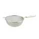 Winco MSTF-8D 8" Diameter Double Fine Mesh Strainer, Round w/ Wood Handle  1 image