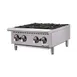 Winco NGHP-4 24" Countertop Gas Hotplate with (4) Burners, Infinite Controls, 100.000 BTU 1 image