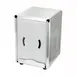 Winco NH-5 Countertop Half-Size Napkin Dispenser - Stainless Steel  1 image