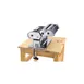 Winco NPM-7 Stainless Steel 7" Roller Length Pasta Maker with Detachable Cutter 2 image