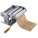 Winco NPM-7 Stainless Steel 7" Roller Length Pasta Maker with Detachable Cutter 1 image