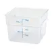 Winco PCSC-12C 12 Qt. Clear Square Polycarbonate Food Storage Container  1 image