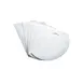 Winco PDS-7 Large Plastic White Dough Scraper, 7-1/2" x 4-3/4", NSF, 7" Length - 6/Pack 1 image