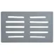 Winholt PLSQ-3-1222-GY 22" x 36" x 12" Solid Plastic Perforated Gray Dunnage Rack with 2200 lb. Capacity, 1-Tier  5 image
